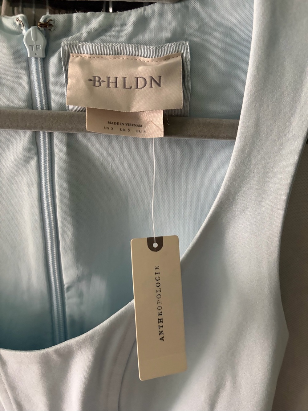 BHLDN Light Blue Sleeveless A-Line Dress - Picture 5 of 5